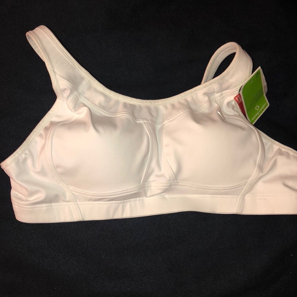 White moving comfort extra large sports bra